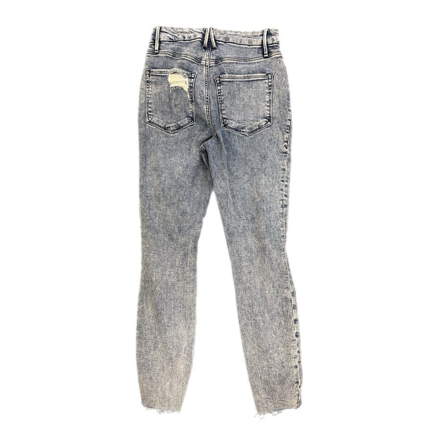 Good American distressed skinny leg high waisted Mom jeans SIZE 4 / 27 | Finer Things Resale