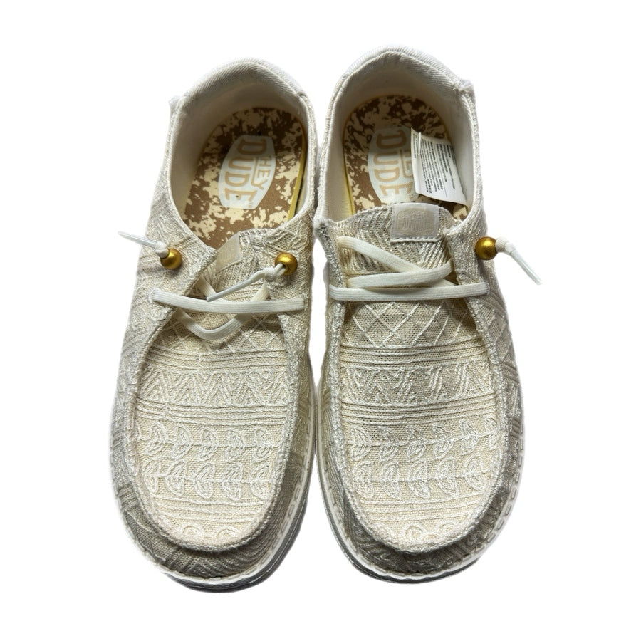 Hey Dude Wendy Crochet Lace Loafer Shoes SIZE 7
