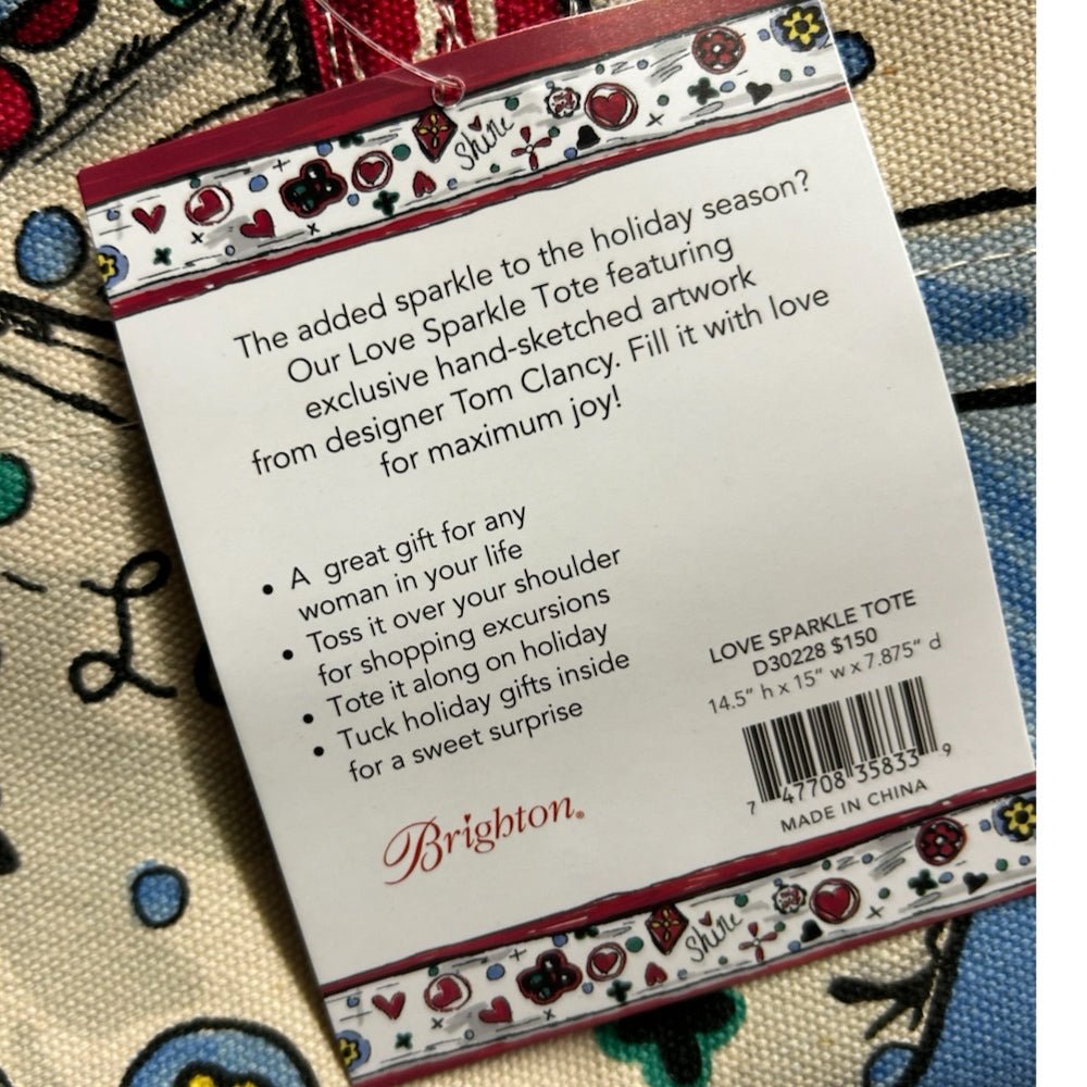 Brighton Love Sparkle Tote Bag BRAND NEW! | Finer Things Resale