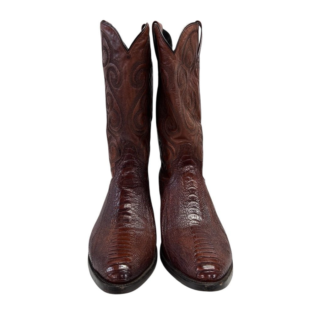 Dan Post Ostrich Leg Western Cowboy Boots 26636 SIZE 11 D | Finer Things Resale