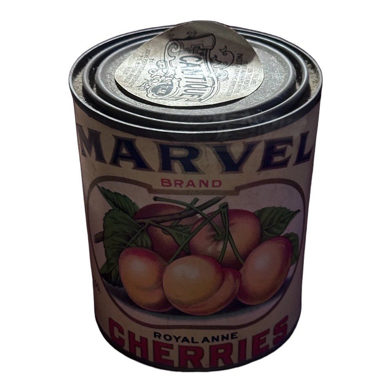 Marvel Brand Royal Anne Cherries Antique Label Can Antique Advertising | Finer Things Resale