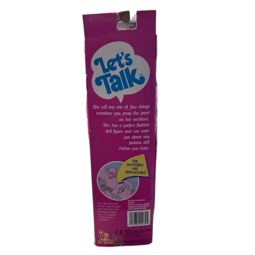 Toy Island Let's Talk Jessica Doll Y2K 90s VINTAGE 1992 | Finer Things Resale