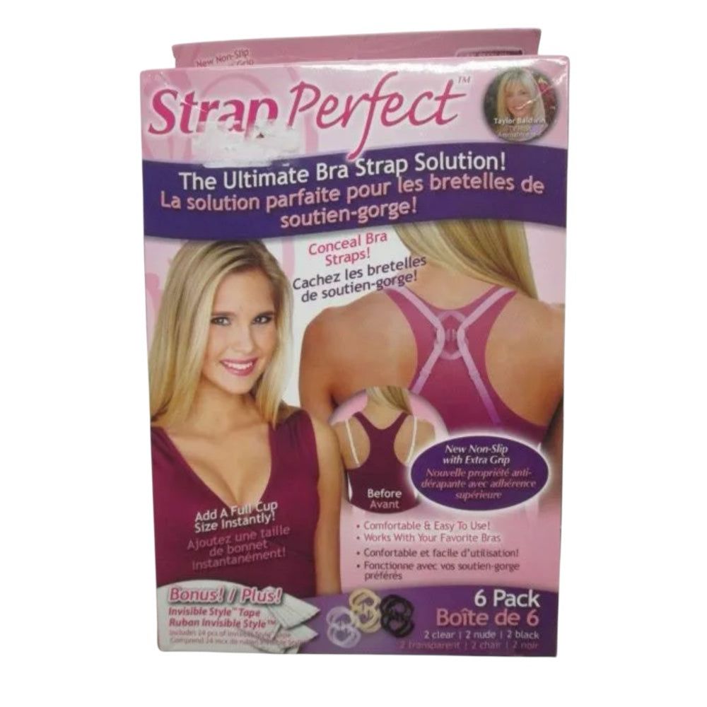 Strap Perfect 6 Bra Strap Concealers Perfect lift Cleavage Control AS SEEN ON TV