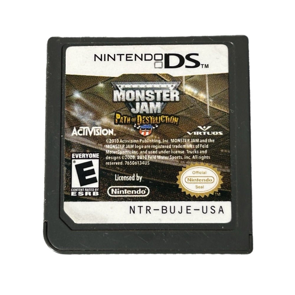 Monster Jam Path of Destruction Nintendo DS game Activision 2010