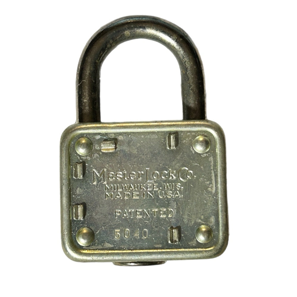 Master Locks Brass Cylinder Pin Tumbler Padlock Keys Orginal Box Tiger Head #77