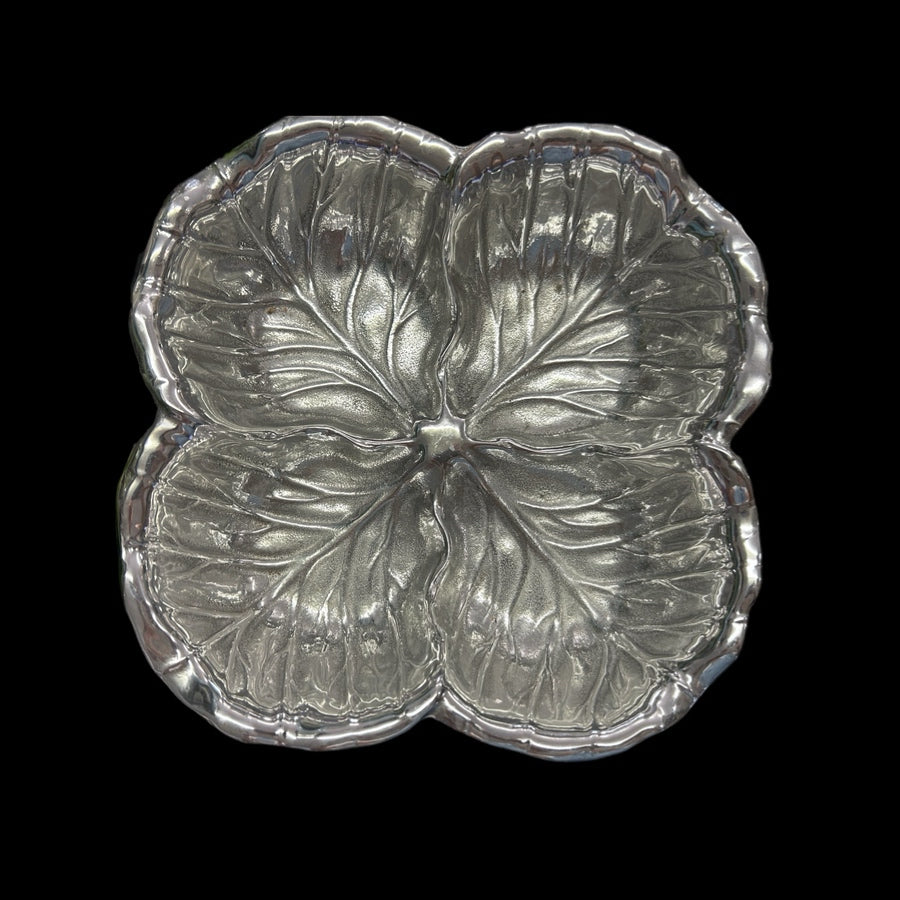 Wilton Armetale Cabbage Leaf Serving Bowl 9.5" Made in USA