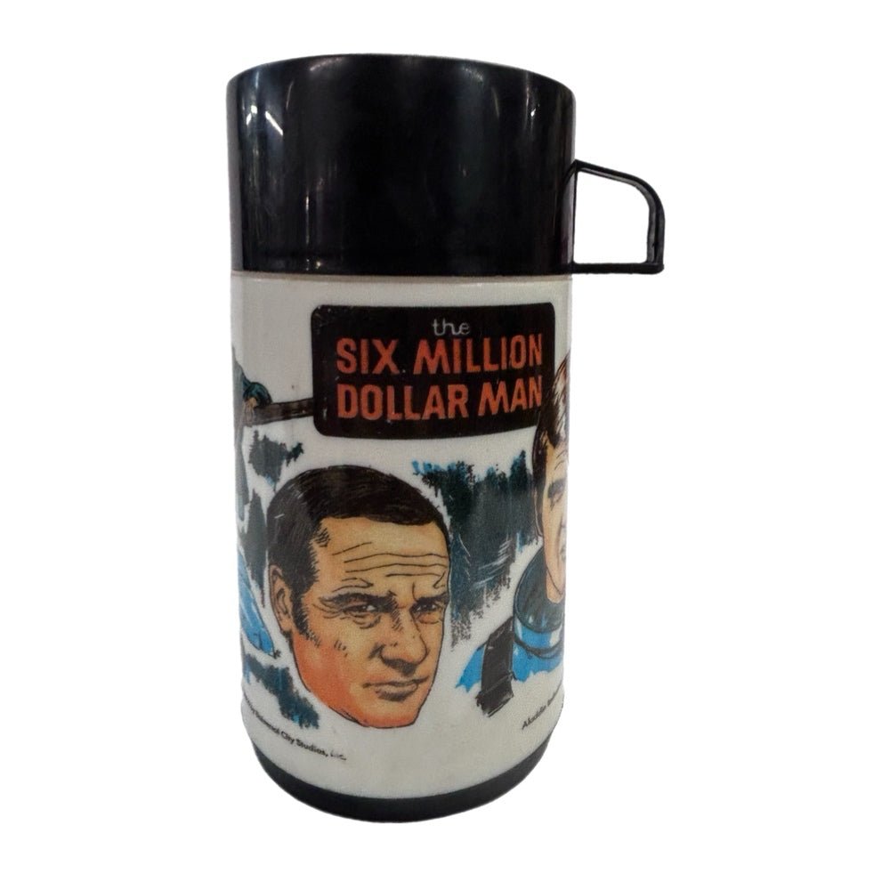 Six Million Man Bionic Man Lunch Box Thermos Bottle Aladdin VINTAGE 1974 | Finer Things Resale