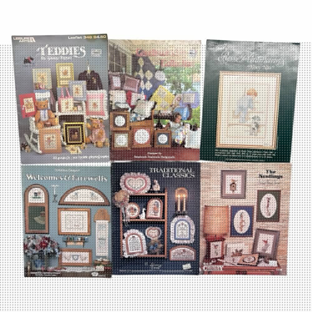 Cross Stitch Leaflets Booklets Leisure Arts+ 29pc Lot VINTAGE 1980s 1990s | Finer Things Resale