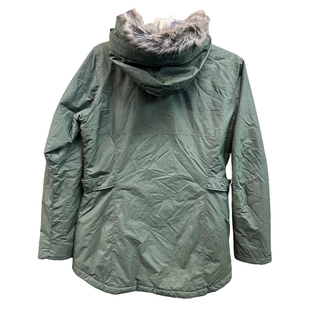Columbia Thermal Coal Faux Fur Trim Hooded Coat SIZE MEDIUM | Finer Things Resale