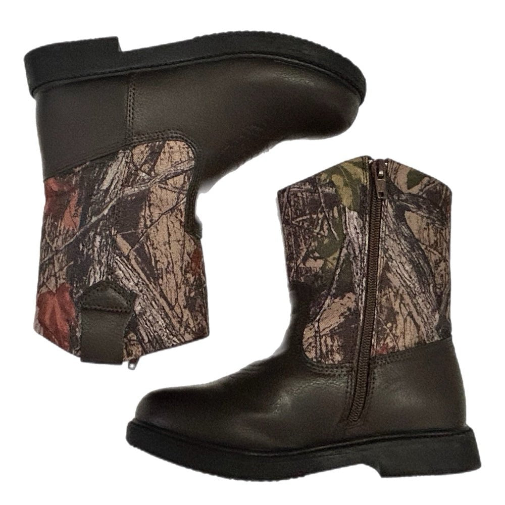 northside camouflage western cowboy boots size 2