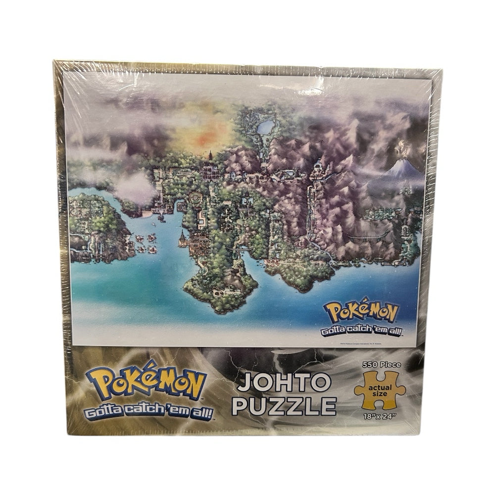 Pokemon Johto Puzzle 550pc USAopoly Nintendo Regional Map BRAD NEW, SEALED!