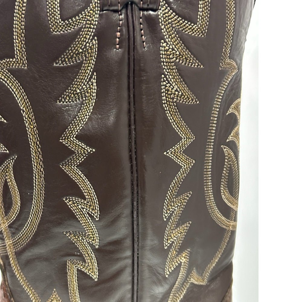 Tony Lama Full Quill Ostrich Western Cowboy Boots SIZE 11D Made in USA | Finer Things Resale