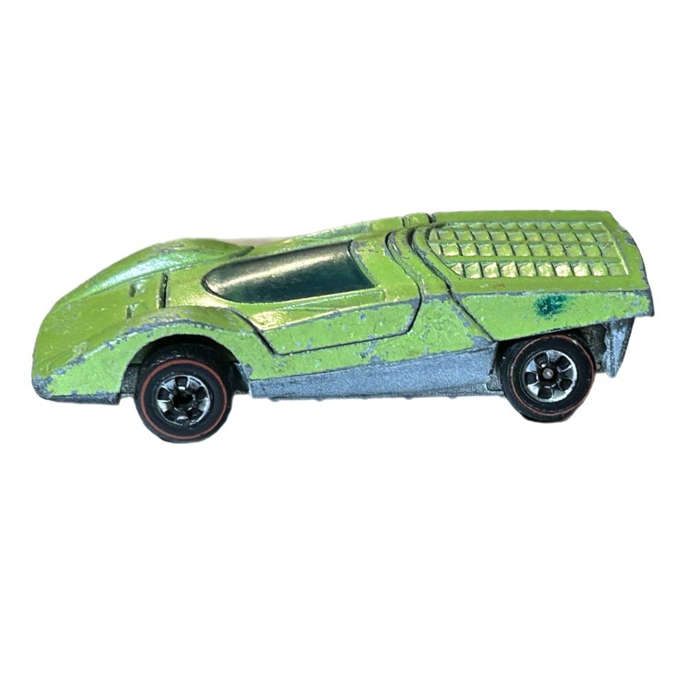 Hot Wheels Ferrari 512S Green Redline 1970 Diecast Car Hong Kong Mattel VINTAGE | Finer Things Resale