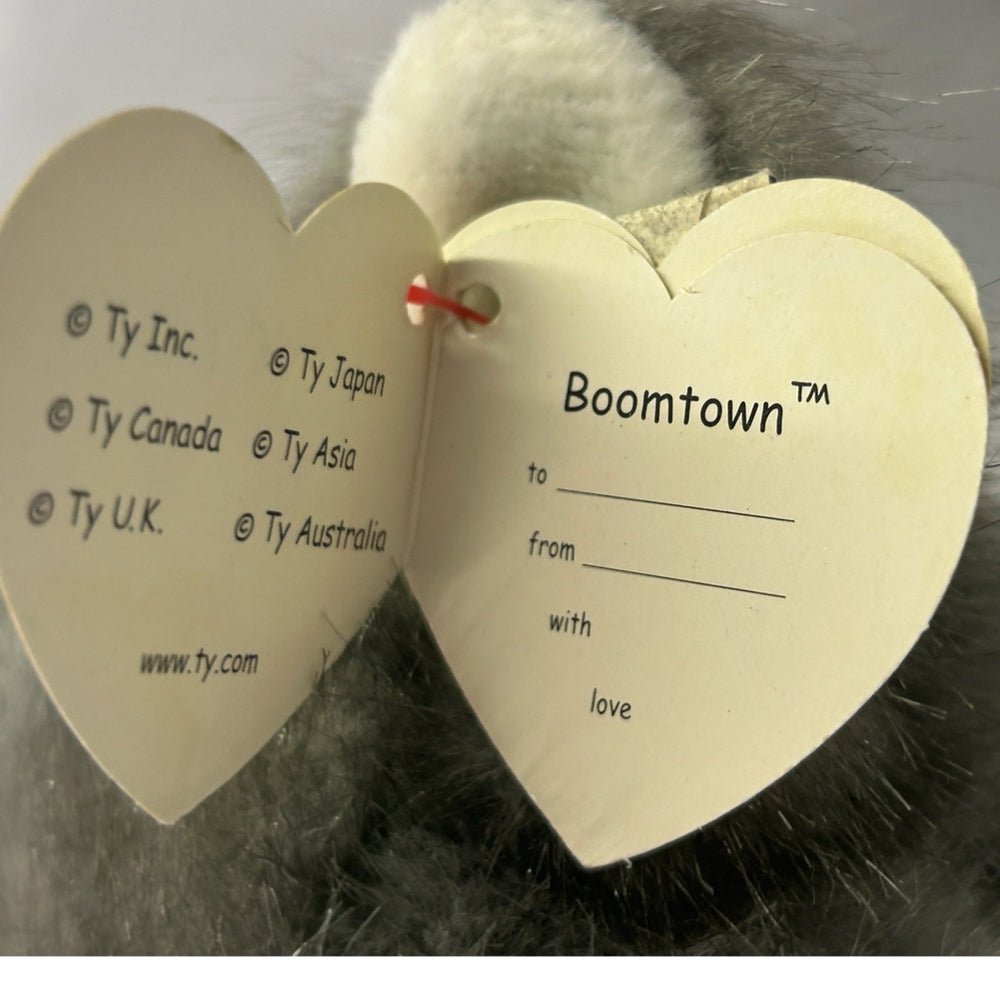 ty classic boomtown husky wolf dog plush stuffed animal