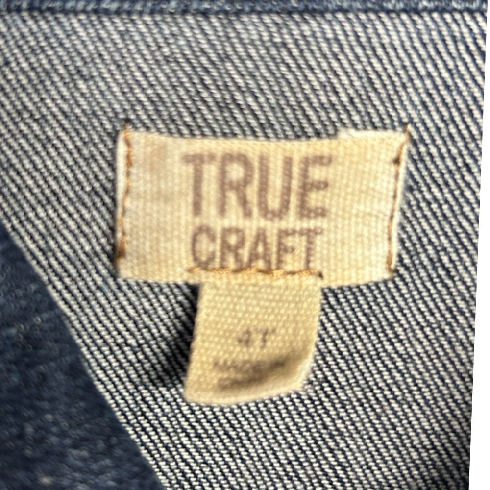 True Craft denim trucker jacket llama SIZE 4T | Finer Things Resale