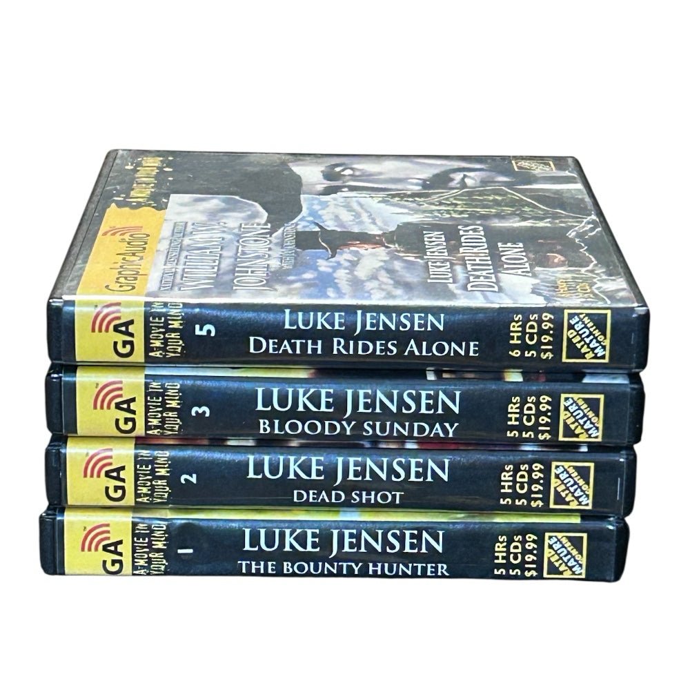 Luke Jenson Series William W. Johnstone GraphicAudio CD Lot of 4 No 1, 2, 3, 5 | Finer Things Resale