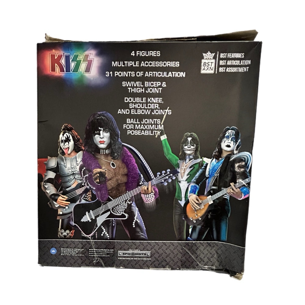 Kiss Signature Colors 4pk Action Figures BST AXN 2022 Convention Exclusive 2022