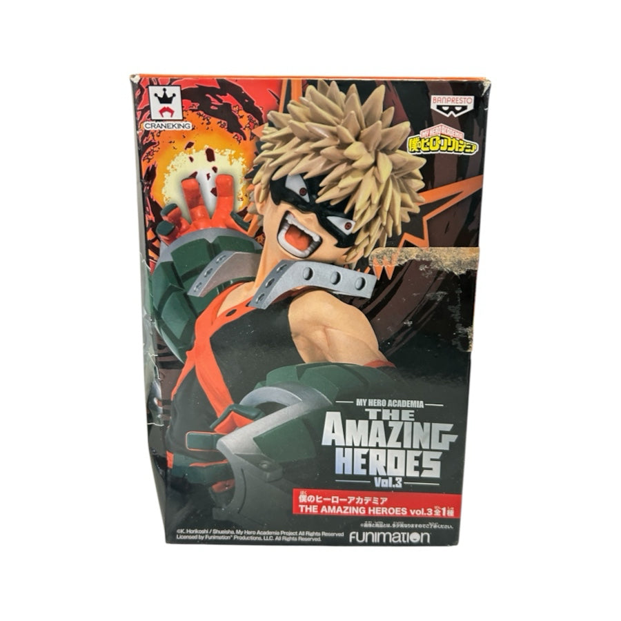 Banpresto My Hero Academia Katsuki Bakugo The Amazing Heroes Vol 3 Figure Box