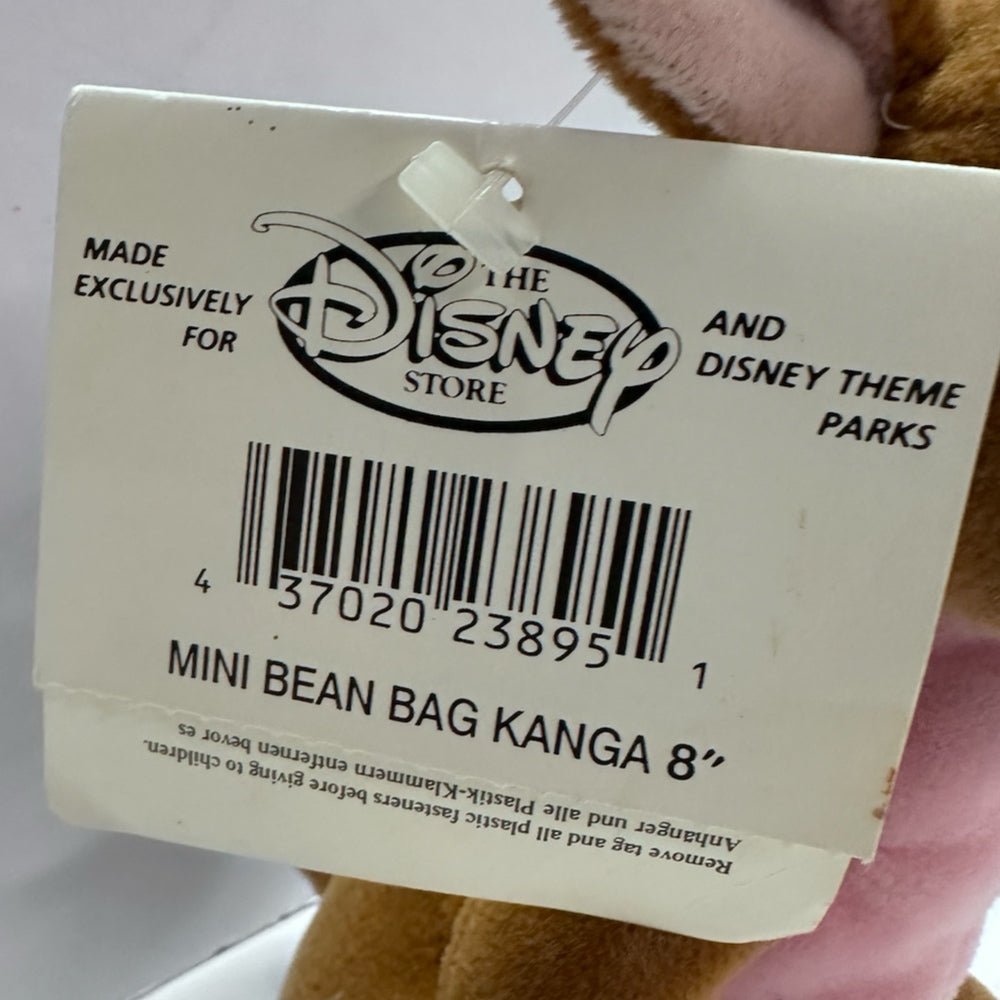 Disney Store Kanga Mini Bean Bag Stuffed Animal Plush 8" VINTAGE 1990s | Finer Things Resale