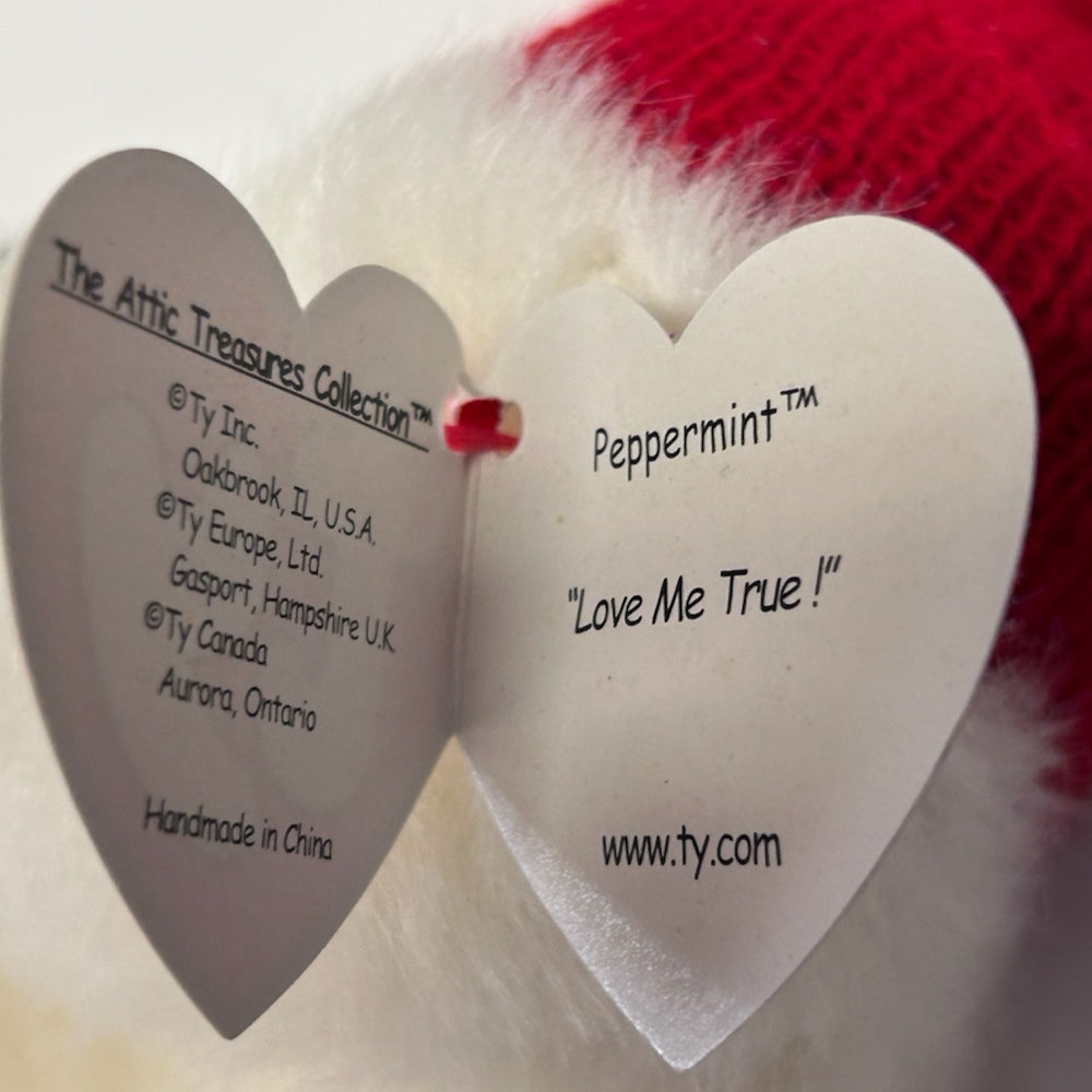 TY Attic Treasures Peppermint Love Me True Bear VINTAGE 1993 | Finer Things Resale