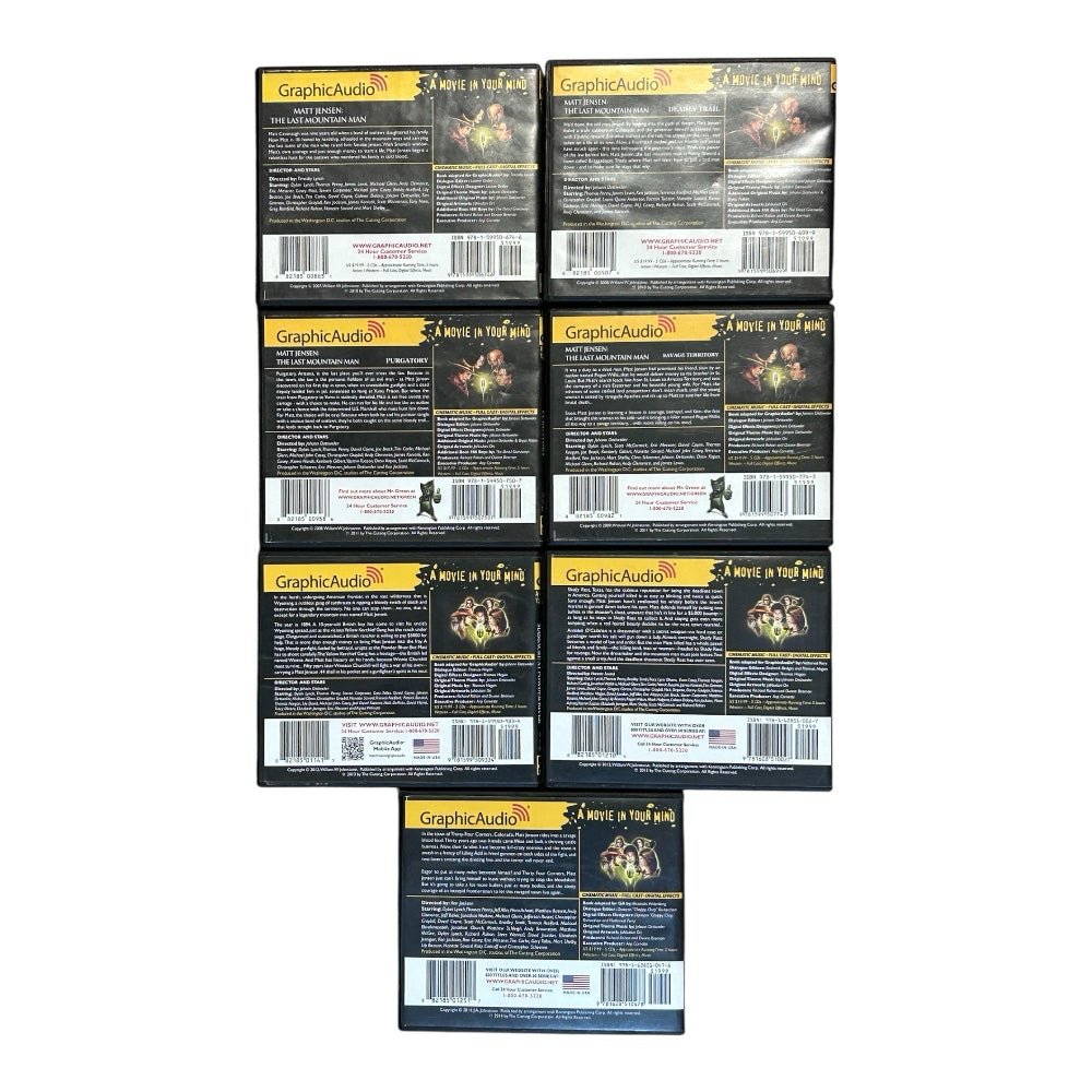 Matt Jensen  Last Mountain Man Series William W Johnstone GraphicAudio Set of 7 | Finer Things Resale