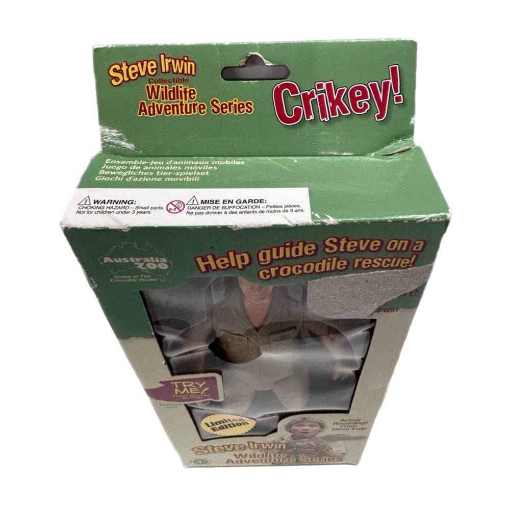 Steve Irwin Crocodile Hunter Wildlife Adventure Series Talking Doll 2006 NIB | Finer Things Resale