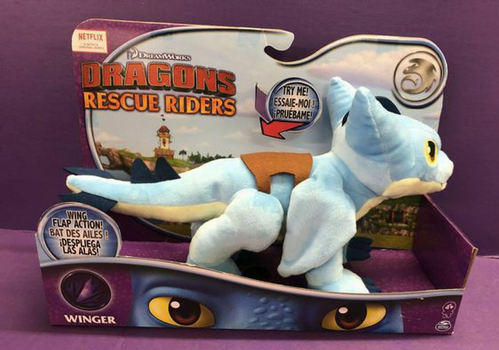 Spin Master DreamWorks Dragons Rescue Riders Winger plush toy NEW!