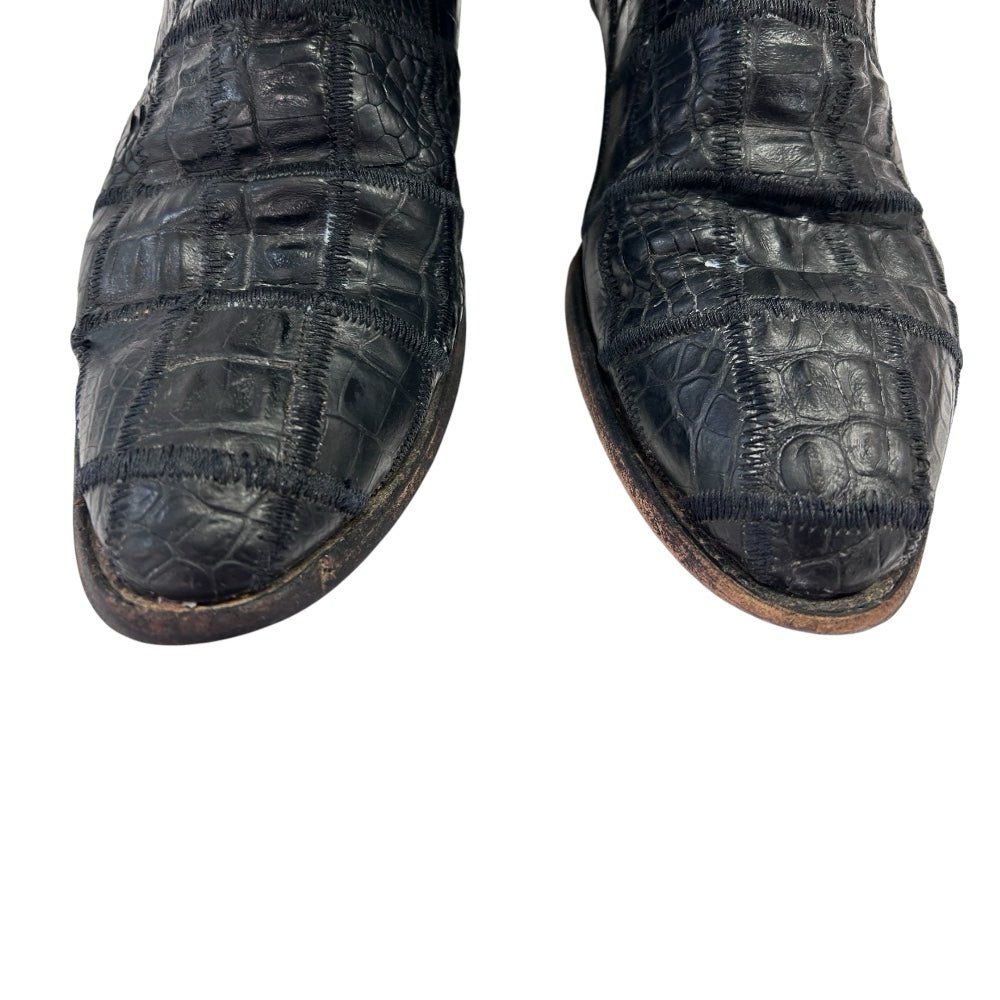 Corral Western Cowboy Alligator Boots Almond Tod MENS SIZE D 340117 | Finer Things Resale