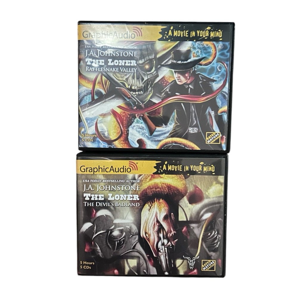 The Loner Series JA Johnstone GraphicAudio CD #2 and #5 Set of 2 Western | Finer Things Resale