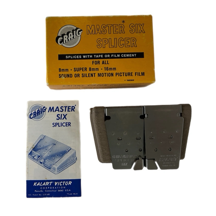 Craig Master Six Film Splicer 8mm Super 8 16mm + box and manual Kalart VINTAGE | Finer Things Resale