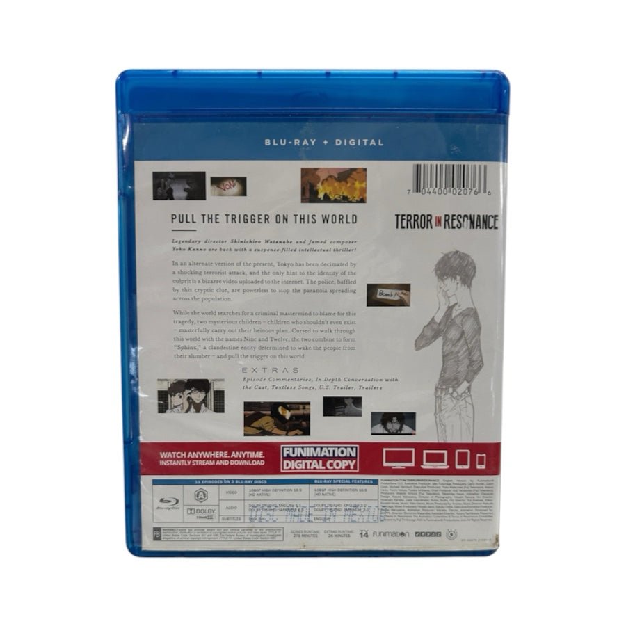 Terror in Resonance Complete Series Blu-ray Essentials Funimation OOP Anime | Finer Things Resale