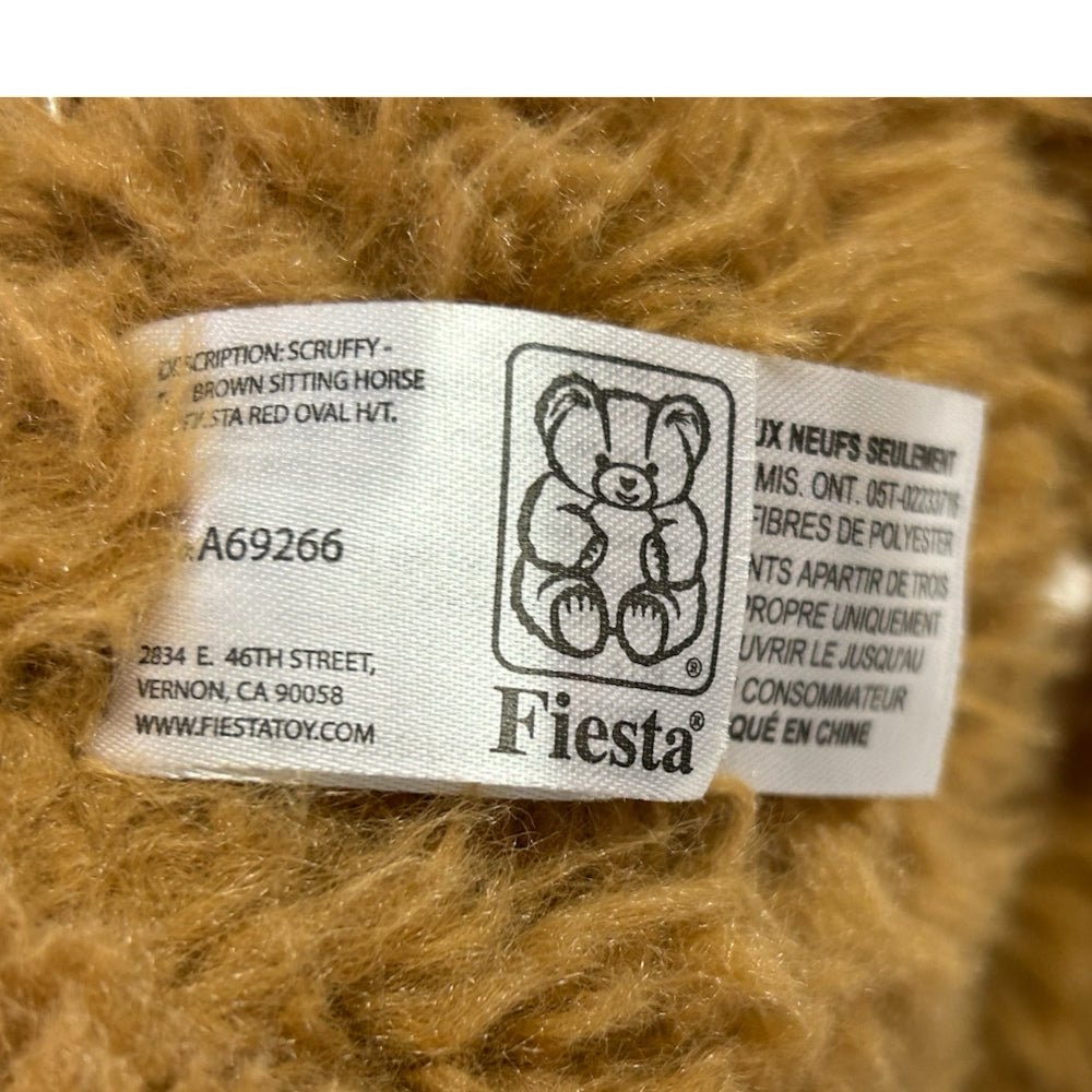 Fiesta Scruffy Brown Sitting Horse stuffed animal plush | Finer Things Resale