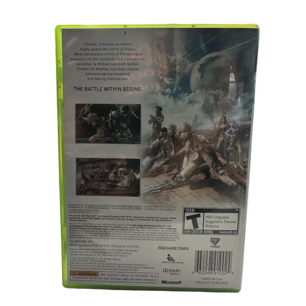 Final Fantaxy XII XBOX 360 game with poster Microsoft 2010 Rated T | Finer Things Resale