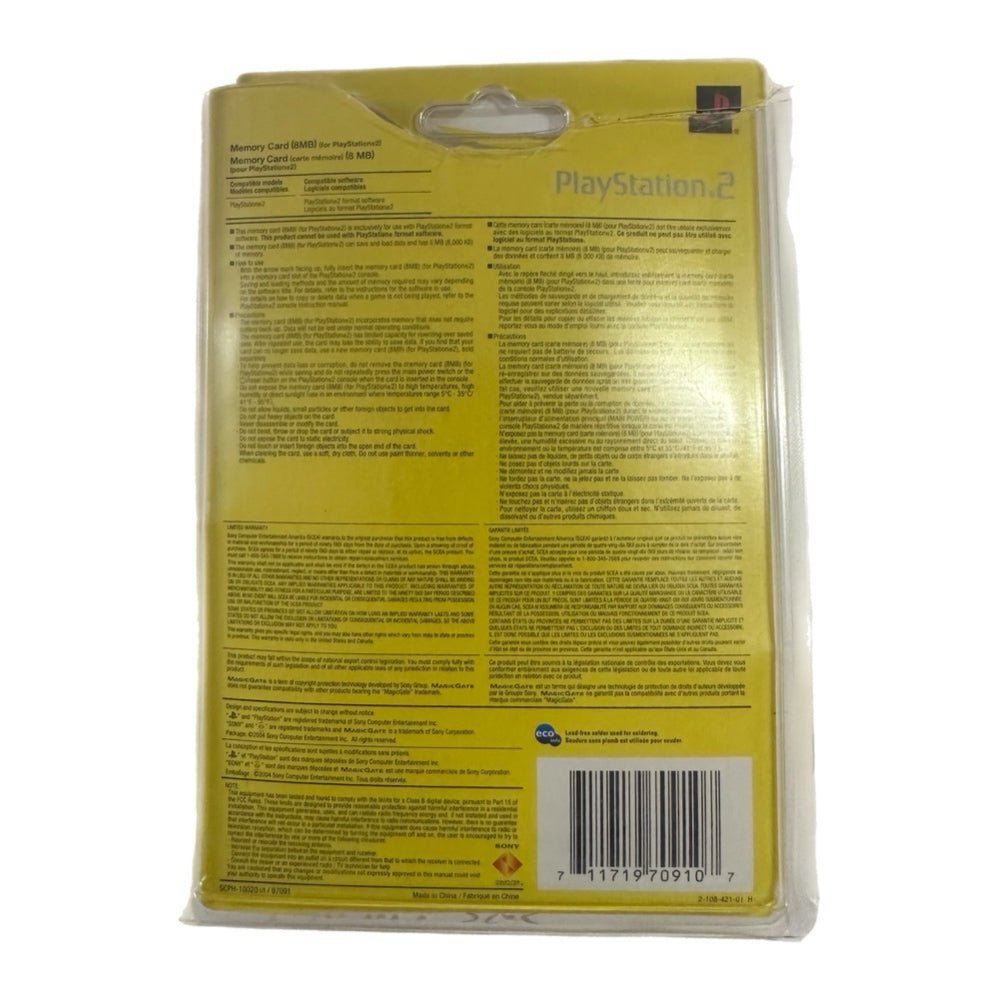 Sony Playstation 2 PS2 8MB MagicGate Memory Card BLACK with original packaging | Finer Things Resale