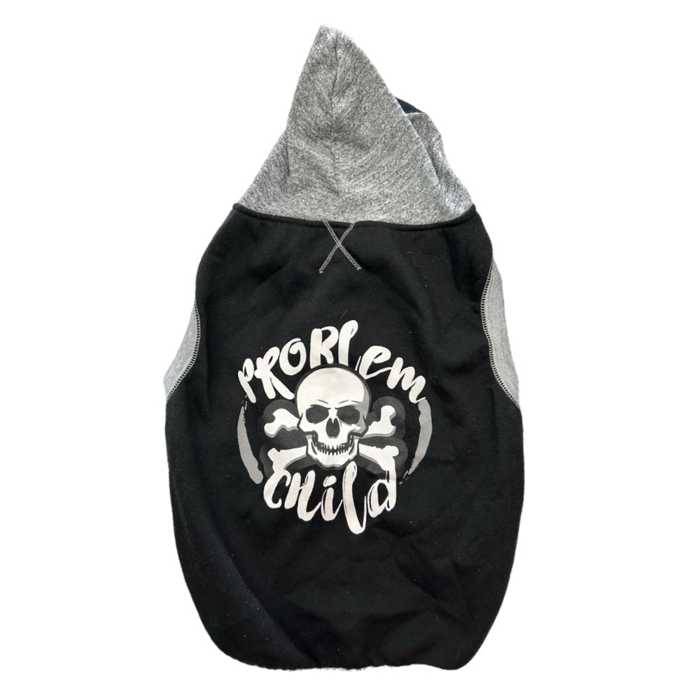 Problem Child Skull Graphic Dog Hoodie Shirt SIZE XLARGE
