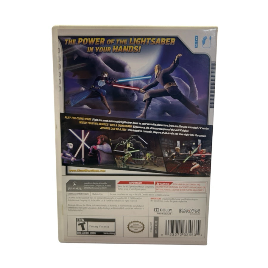 Star Wars: The Clone Wars Lightsaber Duels Nintendo Wii Game 2005 LucasArts T