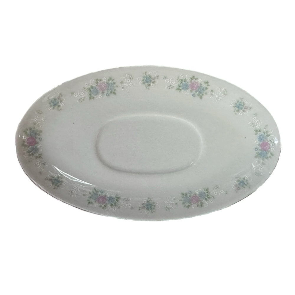 China Garden by Prestige gravy boat with underplate VINTAGE | Finer Things Resale