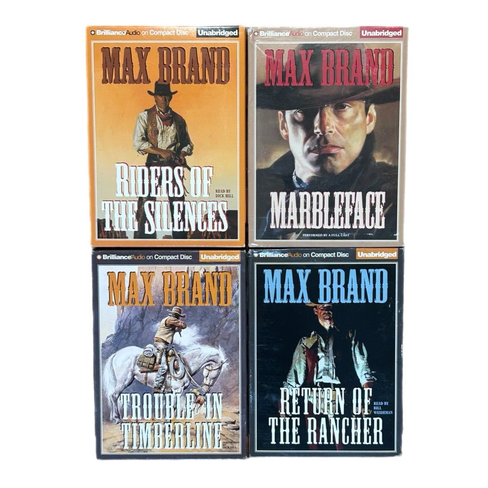 Max Brand Audio Book CD Western Classics Lot of 4 Unabridged | Finer Things Resale