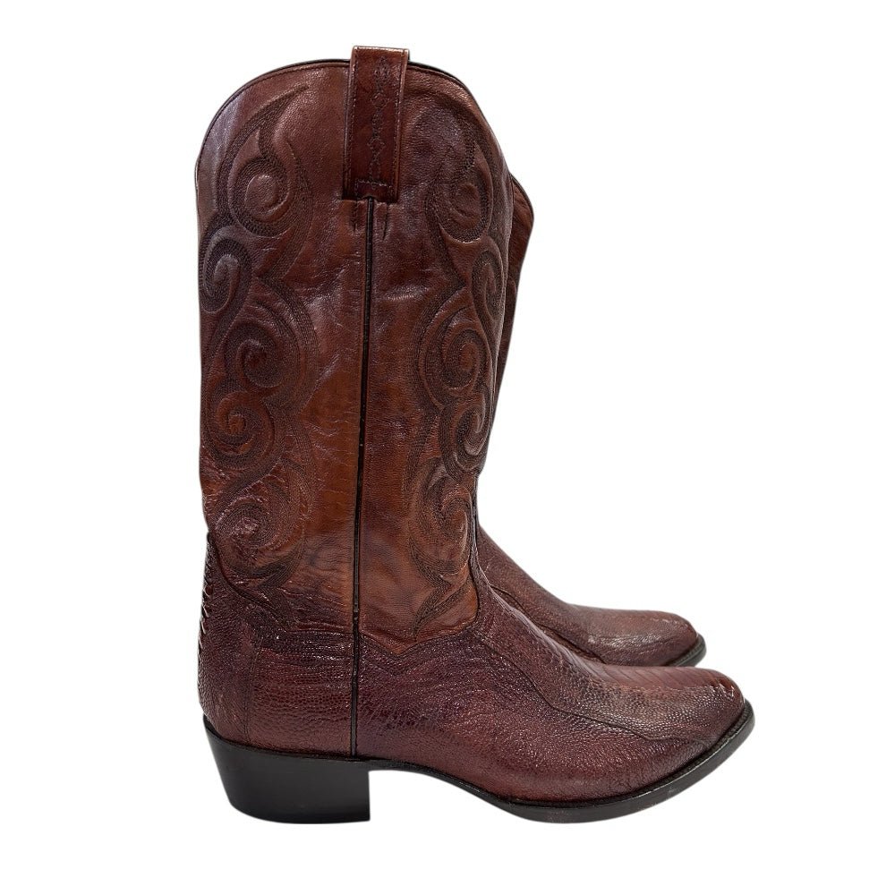 Dan Post Ostrich Leg Western Cowboy Boots 26636 SIZE 11 D | Finer Things Resale