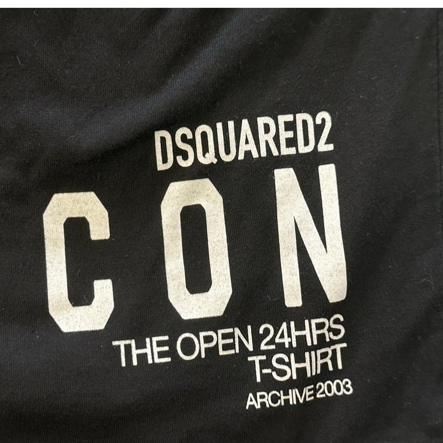 Dsquared2 Open 24 Hours Cool Fit Graphic T-Shirt Mens M | Finer Things Resale