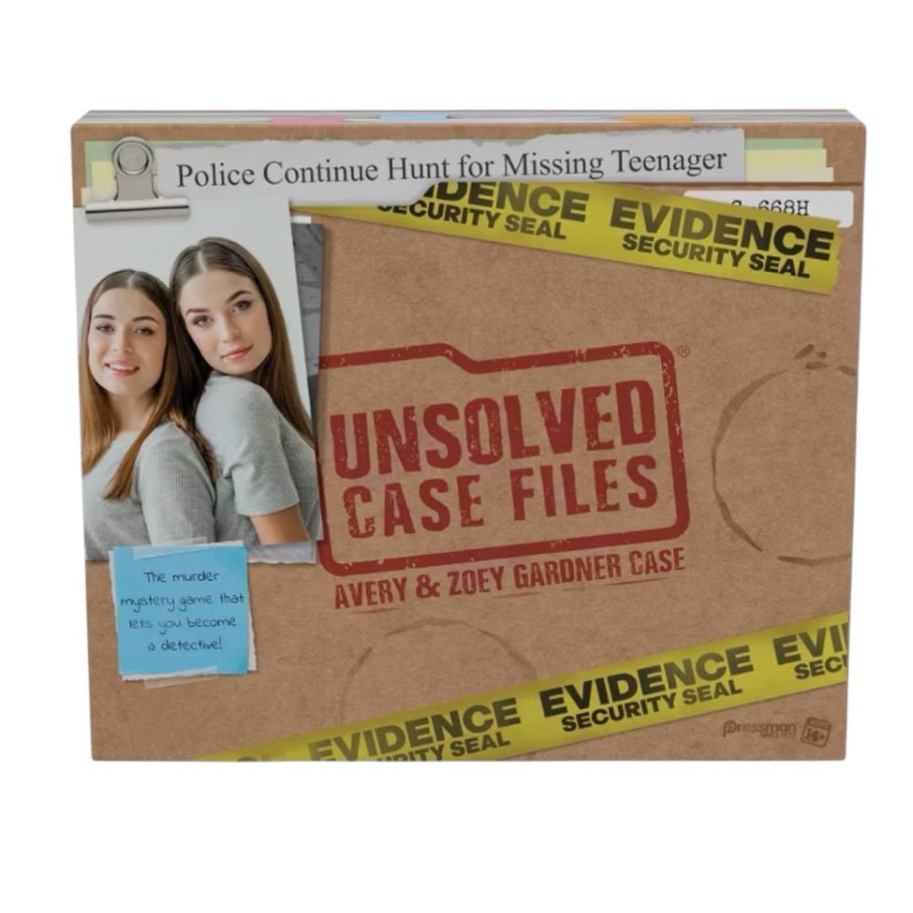 Unsolved Case Files Avery & Zoey Gardner Case Game Pressman | Finer Things Resale
