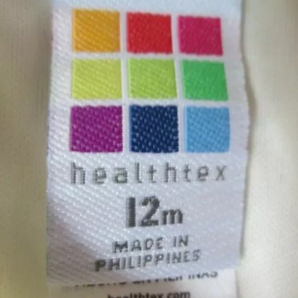 Healthtex short sleeve dressy gold sparkle dress SIZE 12 MONTHS | Finer Things Resale