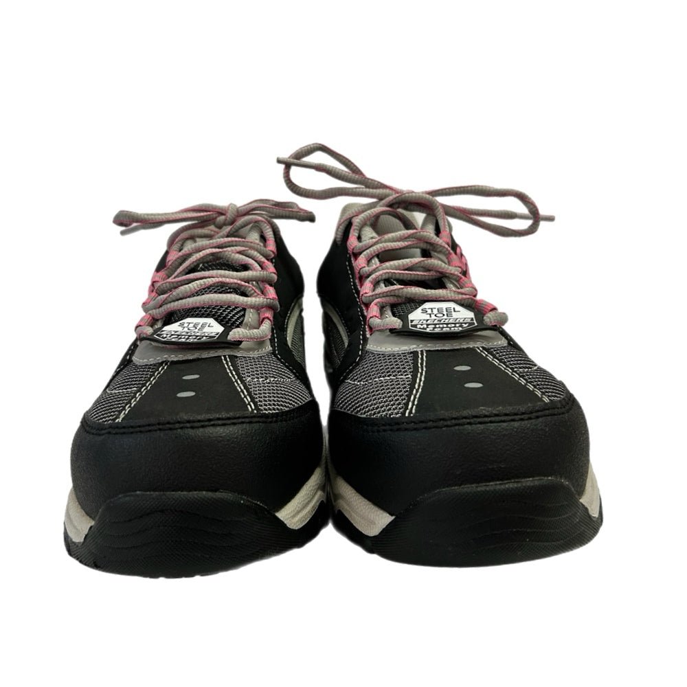 skechers bisco steel toes work shoes sneakers 76601 size 10 euc