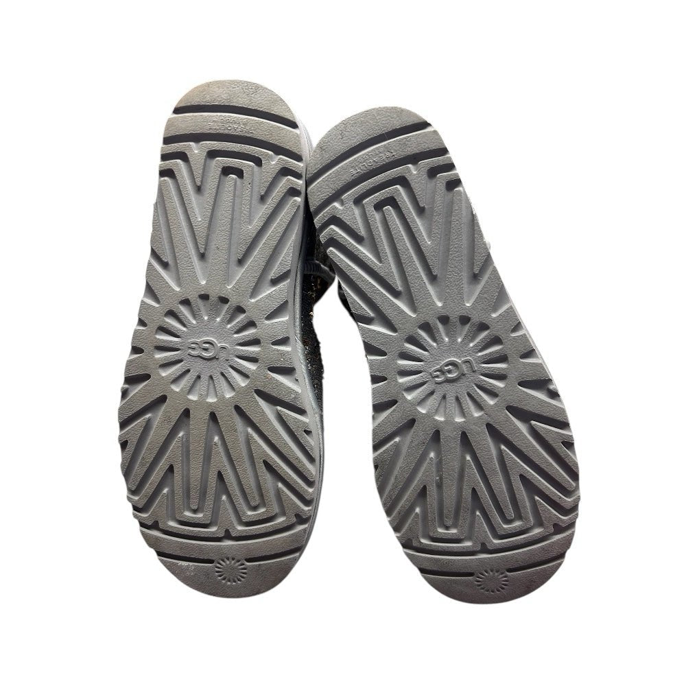 UGG Classic Short Cosmos Sequin Boots Silver Gold SIZE 9 | Finer Things Resale