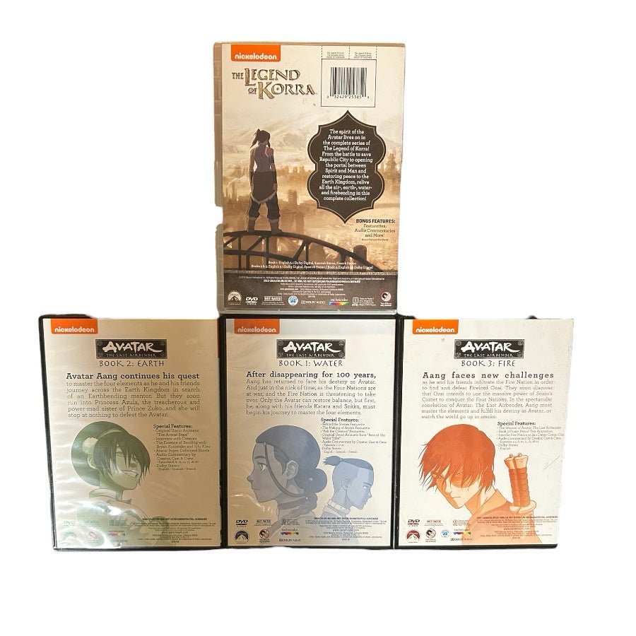 Avatar The Last Airbender Books 1-3 & Legend of Korra Complete DVD Box Set | Finer Things Resale