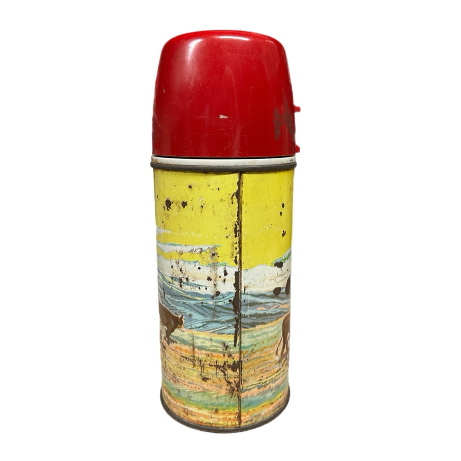 Roy Rogers & Dale Evans Double R Bar Ranch Holtemp Aladdin 1950s Thermos VINTAGE | Finer Things Resale