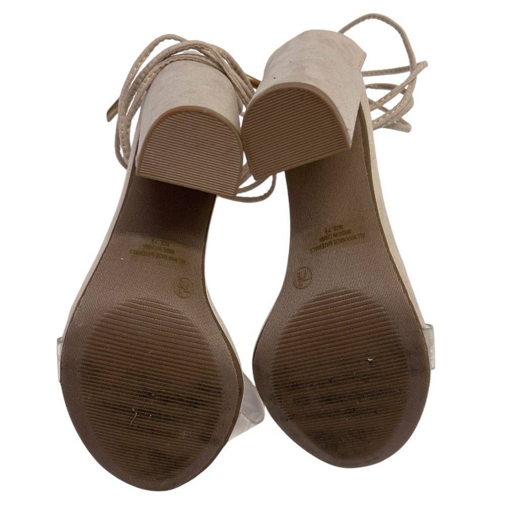 heel strappy sandals size 7