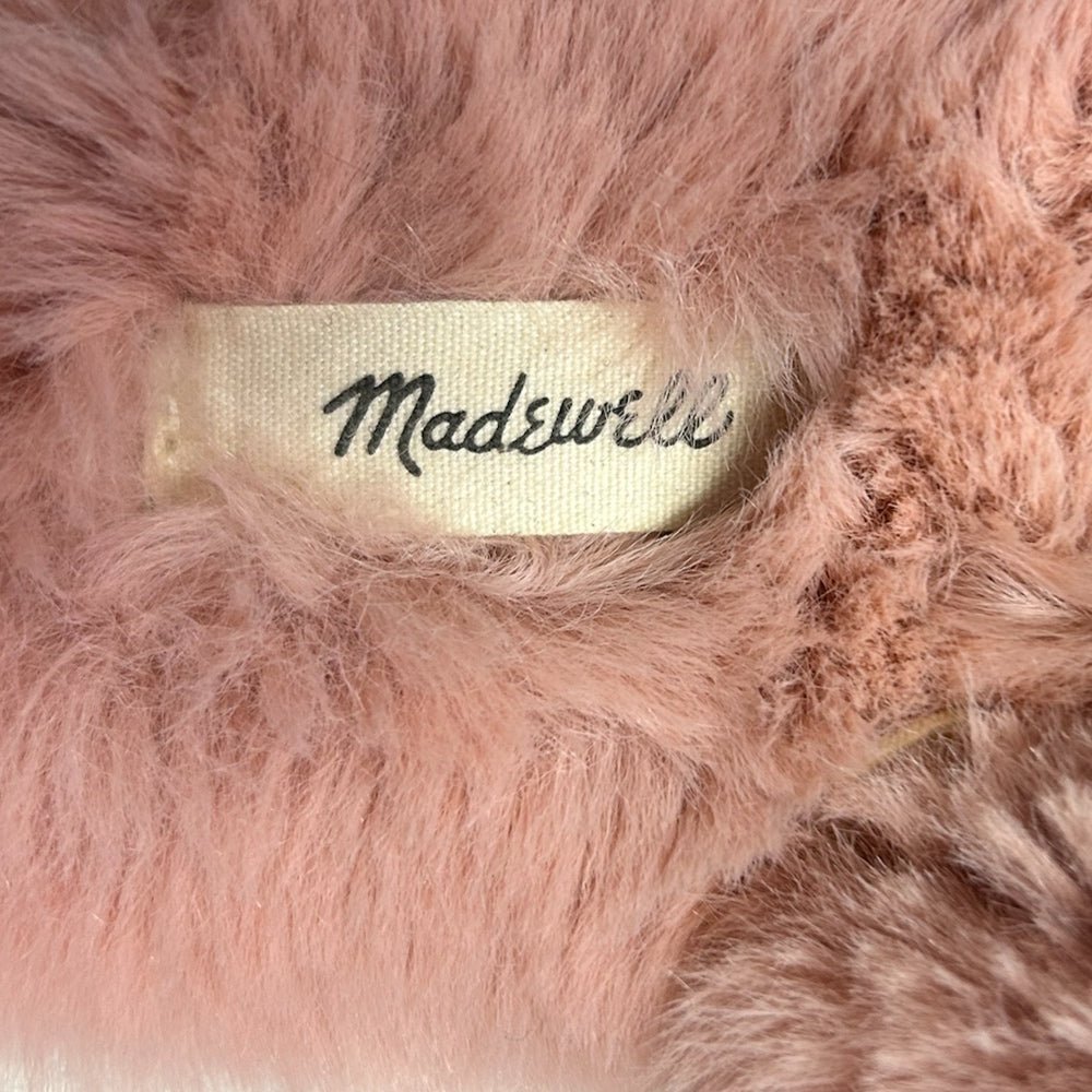 Madewell fuzzy fur slipper house shoes SIZE 8 | Finer Things Resale