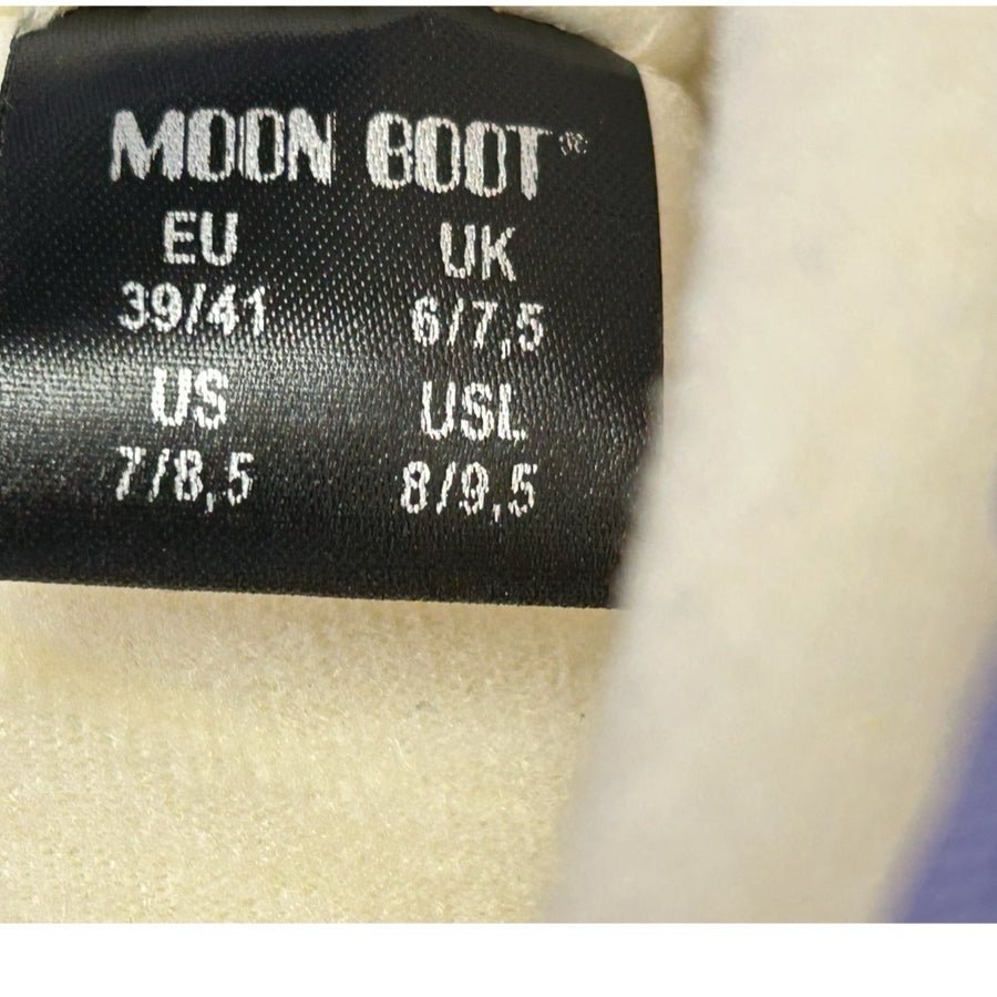 Moon Boot Icon Classic Purple Lavender Winter Snow Boots W SIZE 8-9.5 | Finer Things Resale