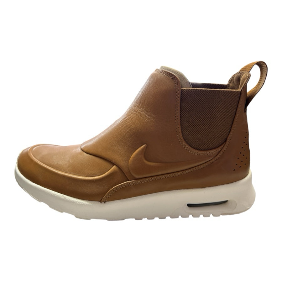 Nike Air Max Thea Mid Boots Brown Leather Chelsea Sneakers Size 8.5 859550-200